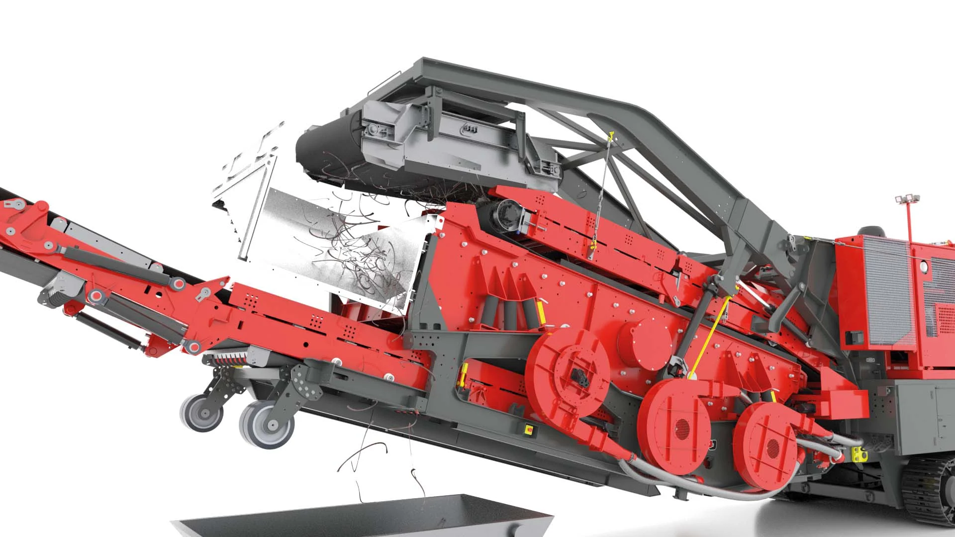 Eisenaustrag Prallbrechanlagen