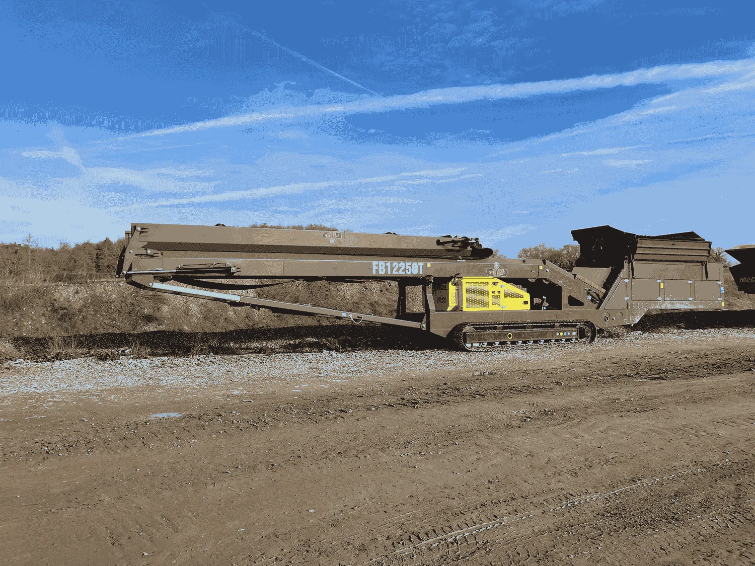 Mobile Förderanlage mit großer Haldenhöhe