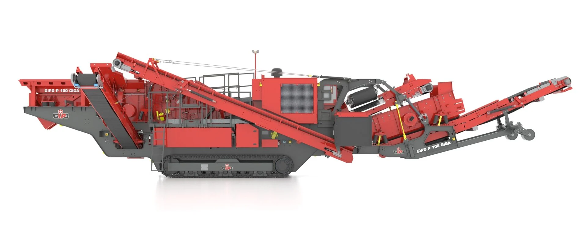 GIPO P 100 GIGA mobile prallbrechanlage