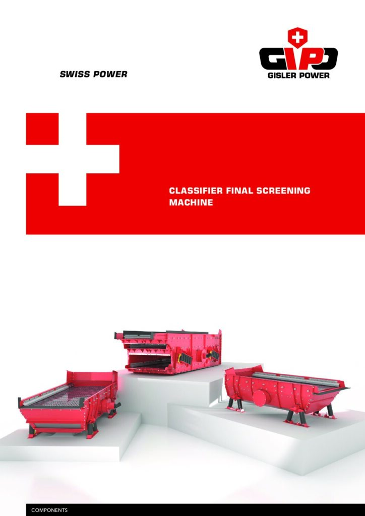 Classification screening machine – brochure EN